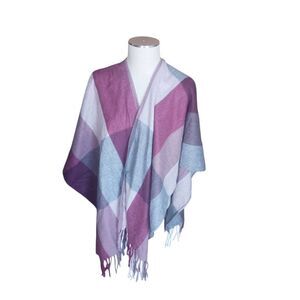 Women's one size Woolrich wrap purple,  pink and grey